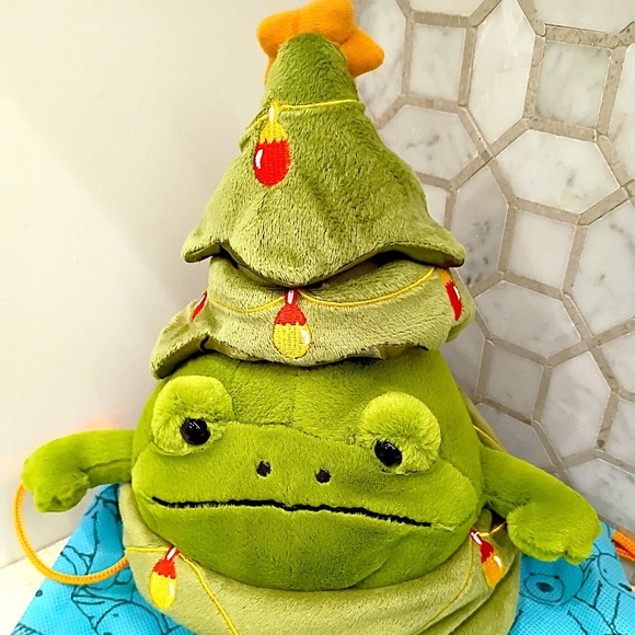 New Jellycat Ricky Rain Frog Christmas Tree Plush - Picture 2 of 9
